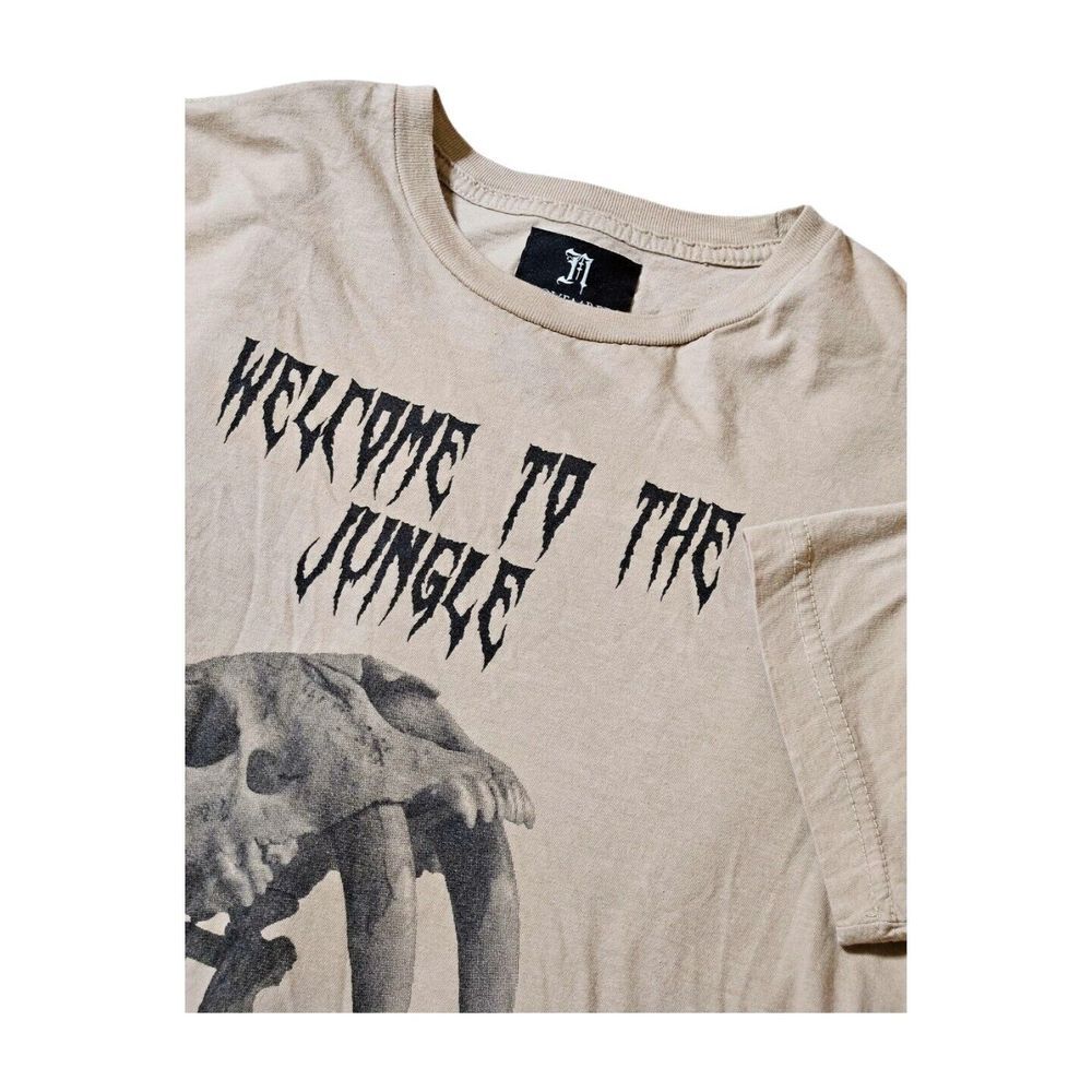 November Reine Welcome To The Jungle‎ Tee Graphic Print Skull Adult M